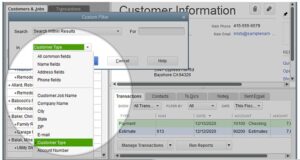 quickbooks desktop 2017 name search